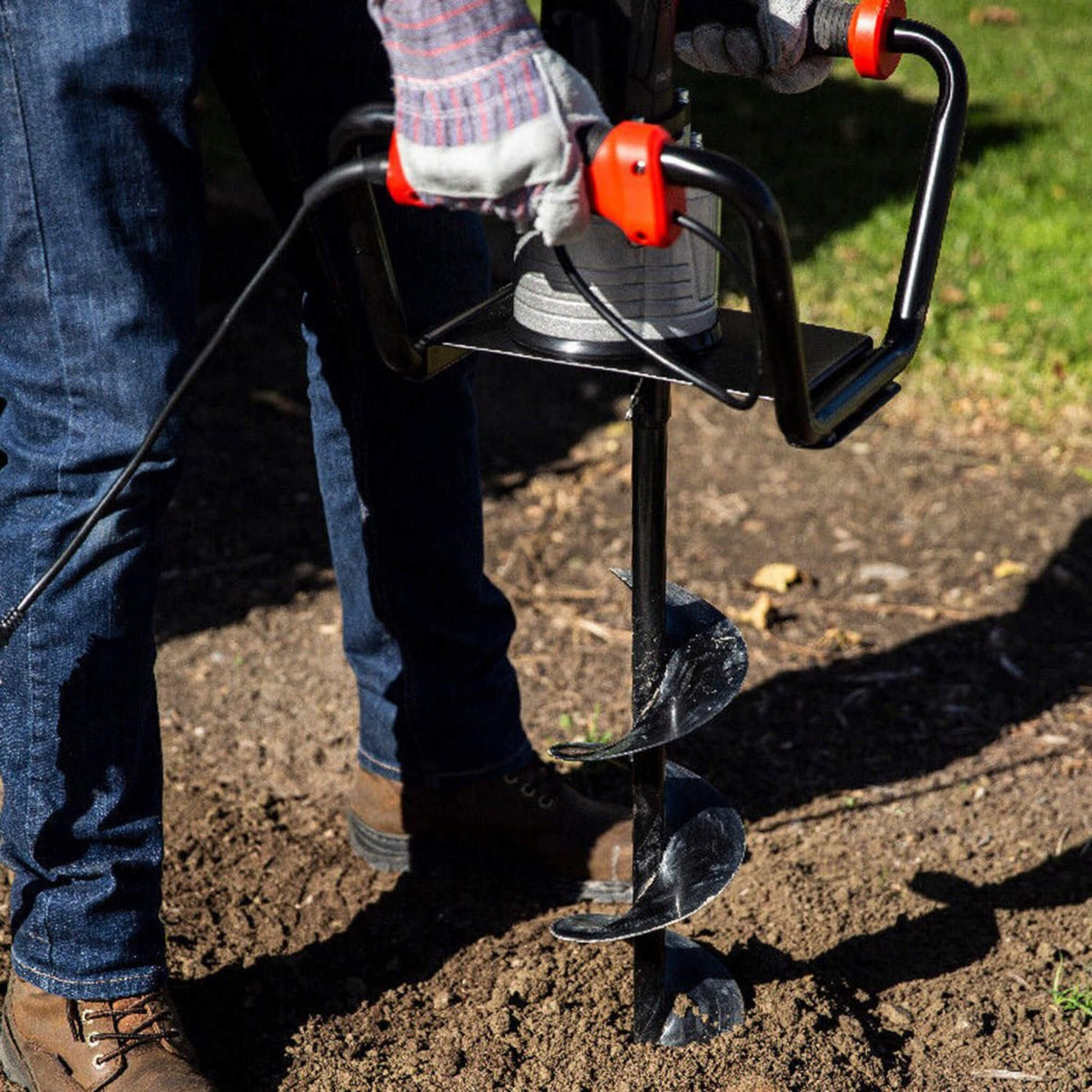 Heavy-Duty 1500W Electric Post Hole Digger Auger With 6-Inch Auger Bit (SAK14785)