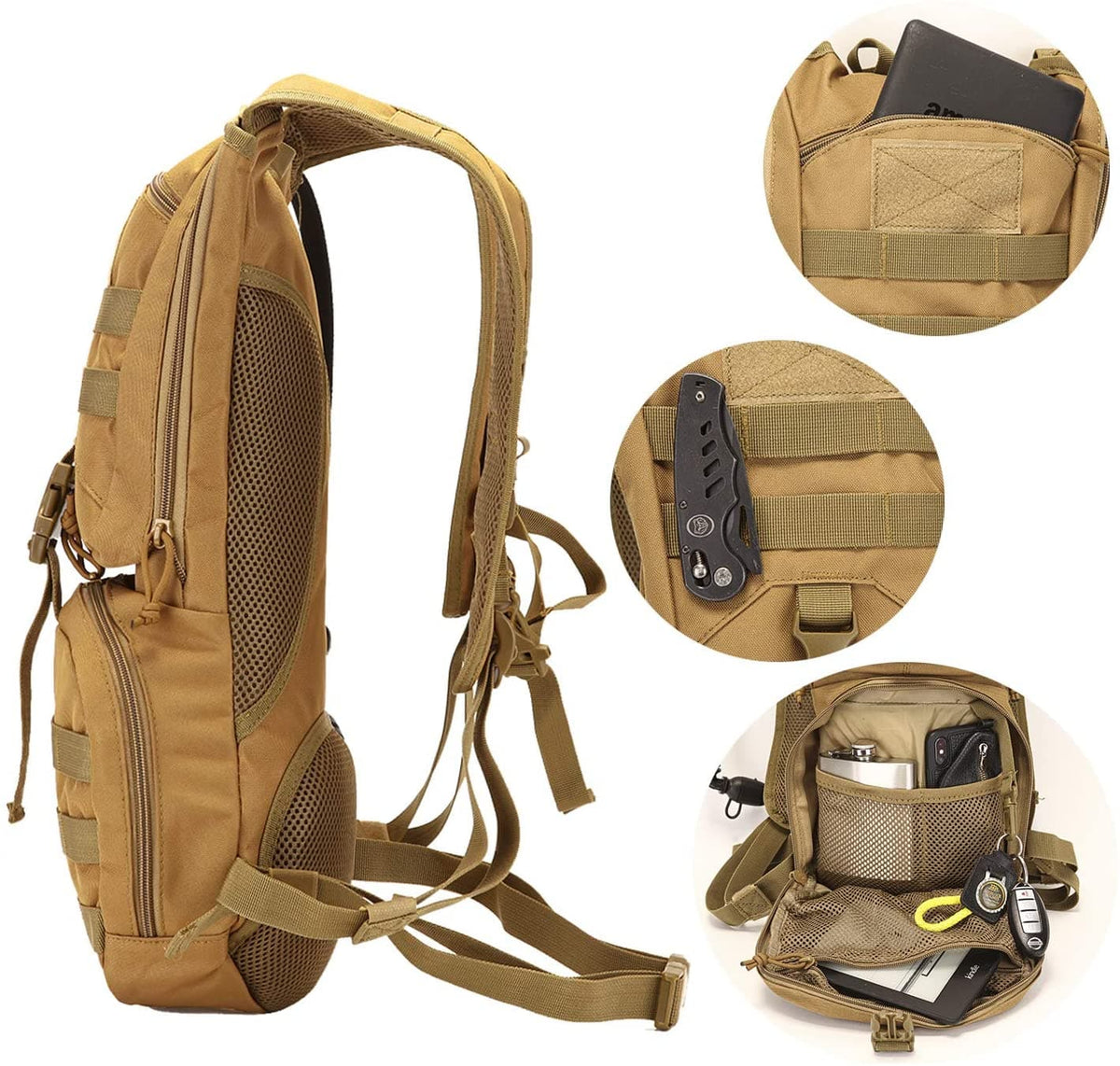 Hydration Backpack + 3L Water Bladder Bundle