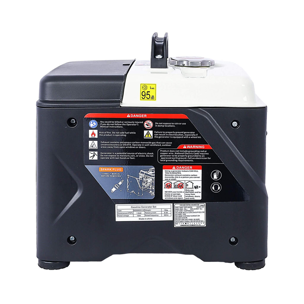 Heavy-Duty 1200W Ultra-Quiet Portable Gas Engine Inverter Generator (SAK54675)
